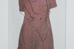 'Naked Under Her Clothes' Monotype with Chine Colle